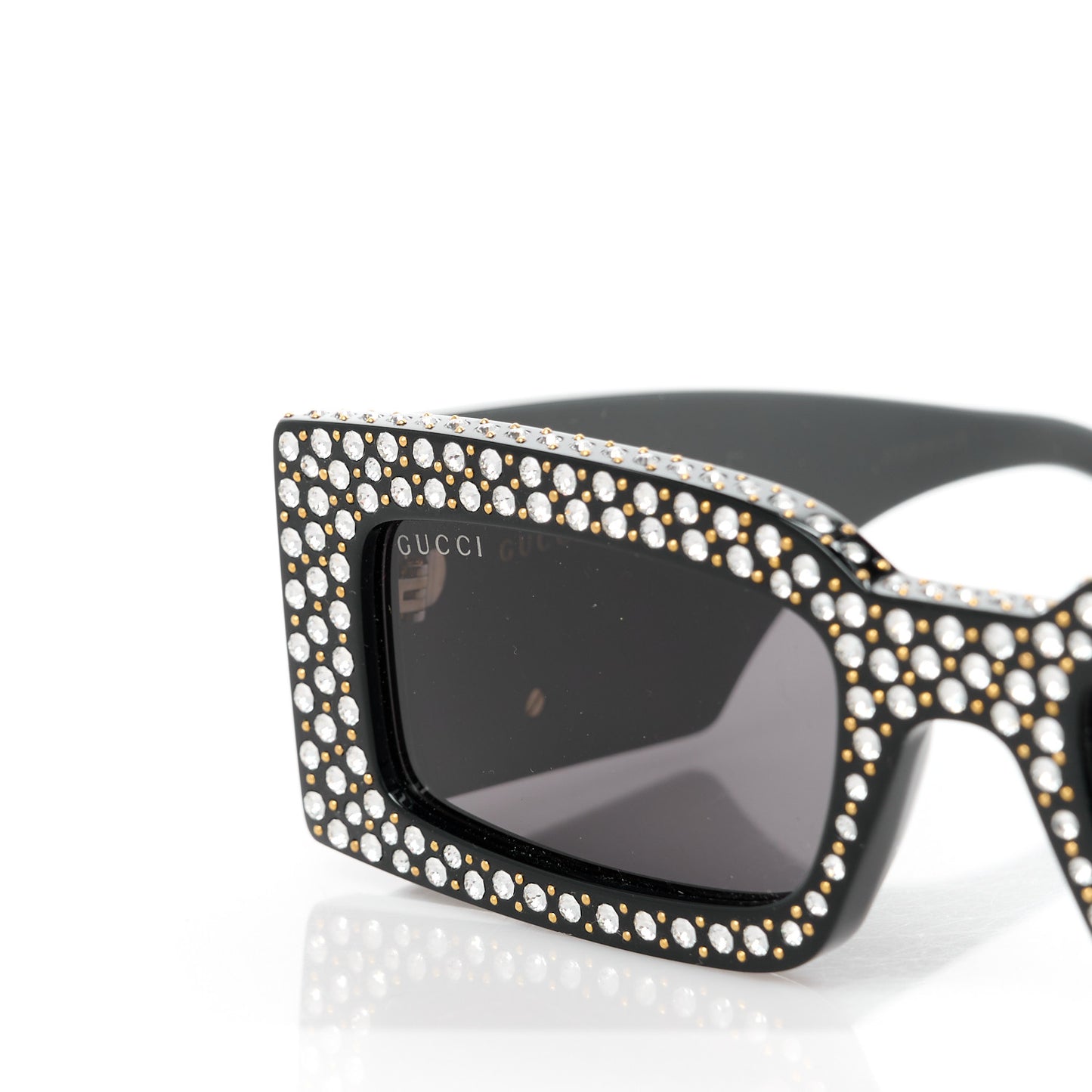 Acetate Crystal Studded Sunglasses GG1425S Black