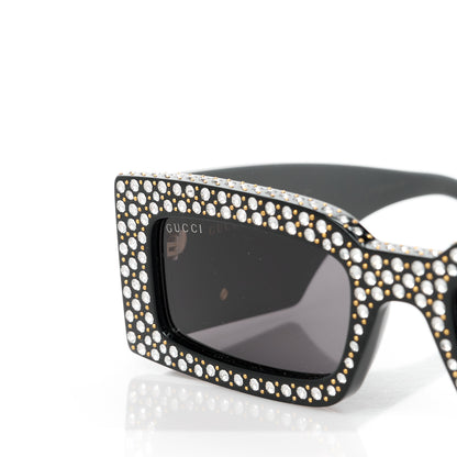 Gucci Acetate Crystal Studded Sunglasses GG1425S Black 8 of 9