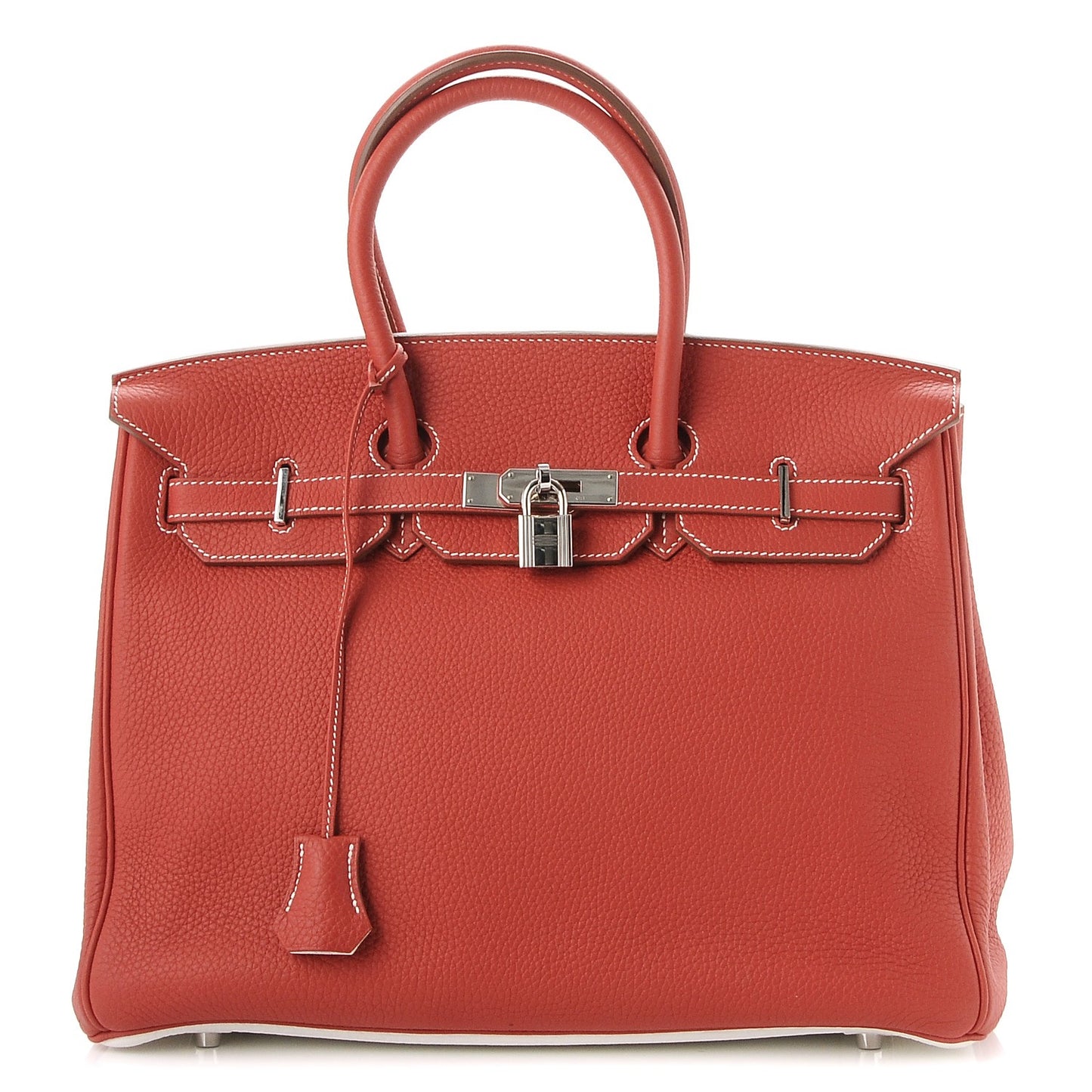 Togo Horseshoe Birkin 35 Sanguine White