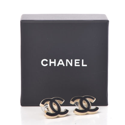Chanel Lambskin CC Earrings Black 5 of 5