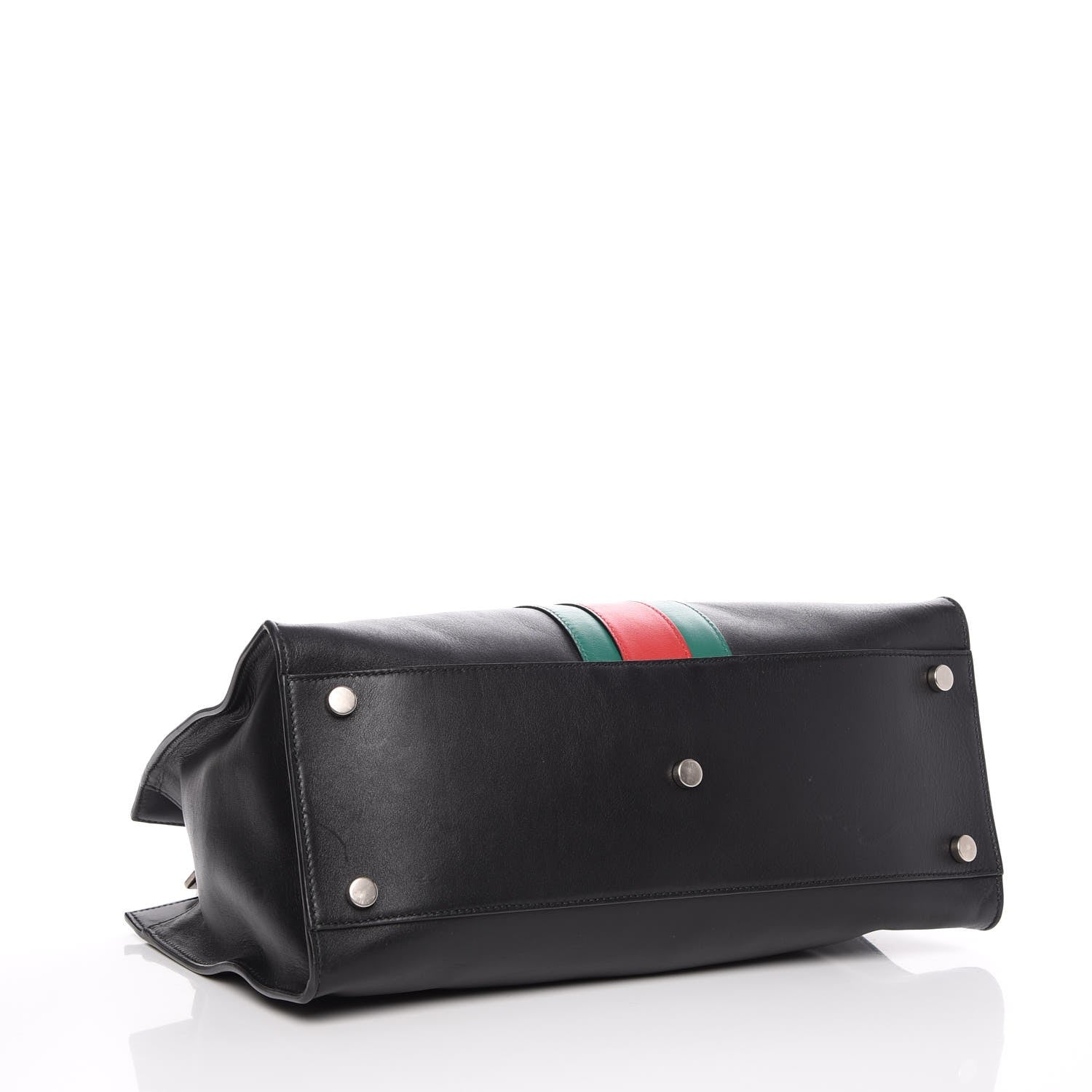 Gucci Calfskin Web Stripe Large Dionysus Tote Bag Black 18 of 34