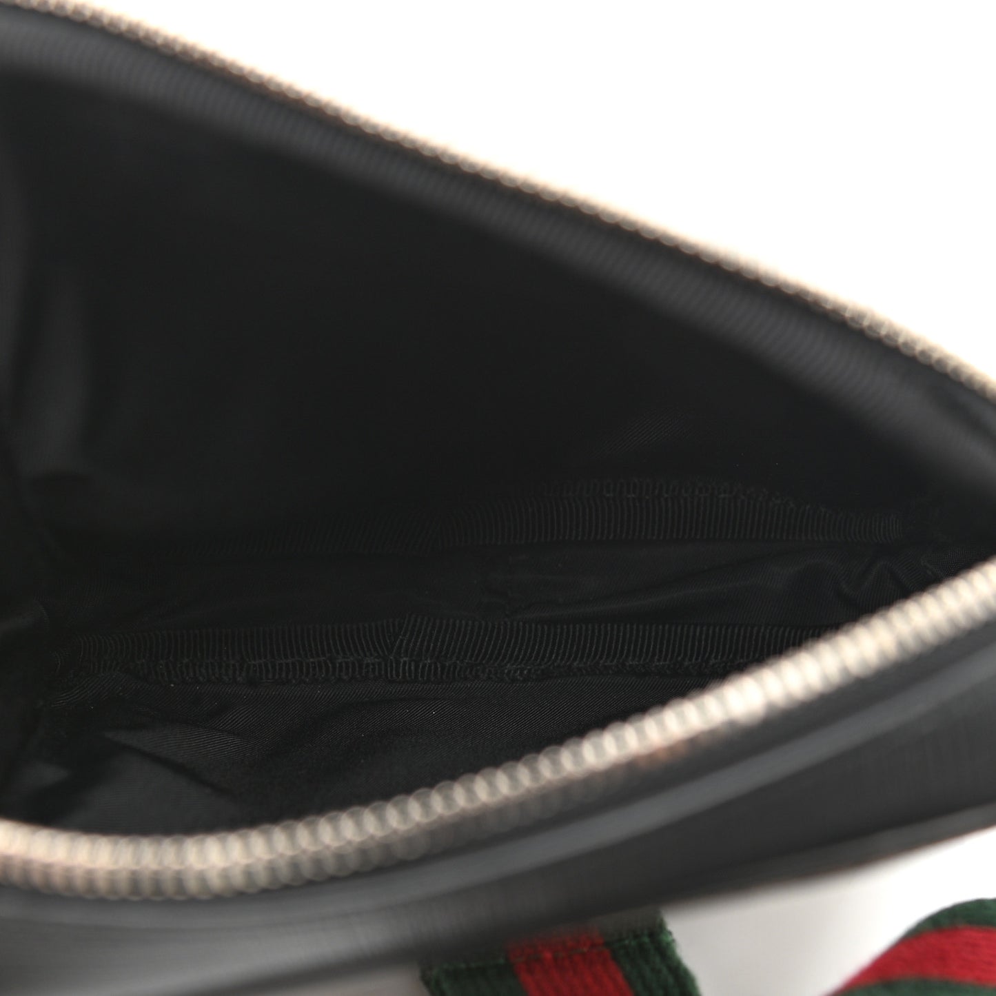 GG Supreme Monogram Web Belt Bag Dark Brown