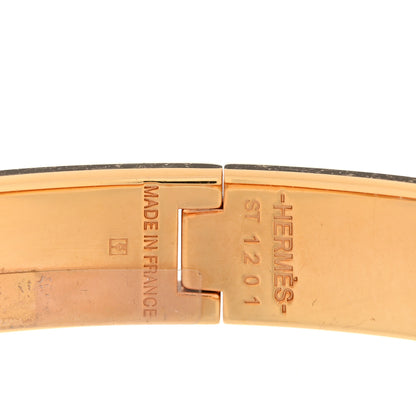 Hermes Enamel Narrow Clic Clac H Bracelet PM Black 4 of 5