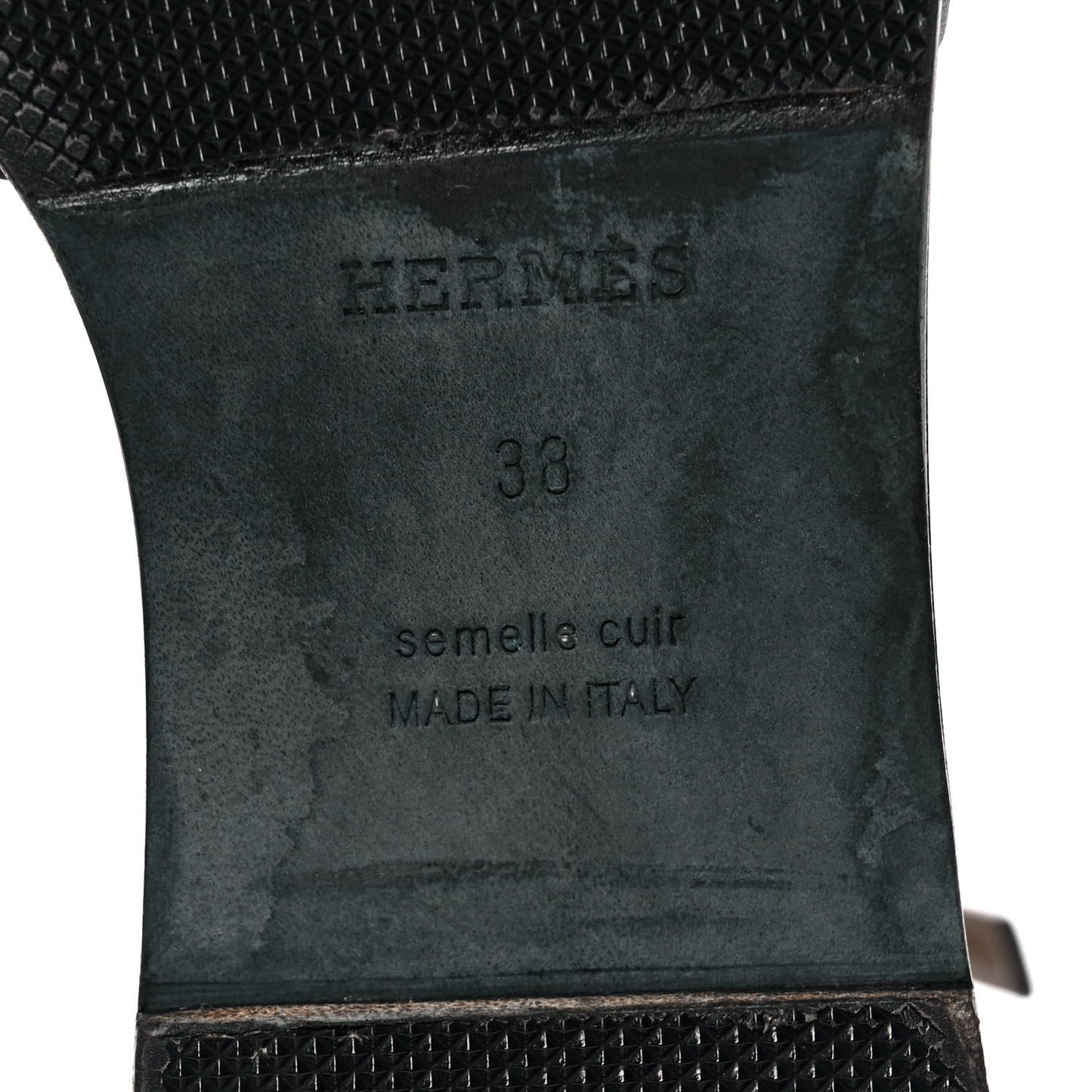 Calfskin Santorini Sandals 38 Black