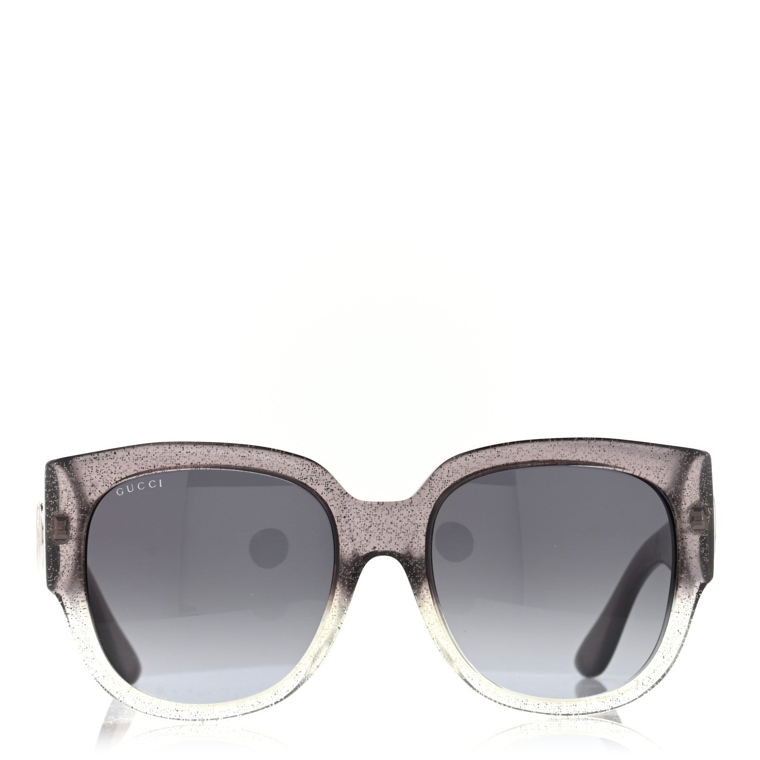 Gucci Glitter Square Optyl Sunglasses 3836/F/S Gray Silver 2 of 7