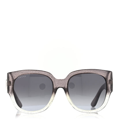 Gucci Glitter Square Optyl Sunglasses 3836/F/S Gray Silver 2 of 7