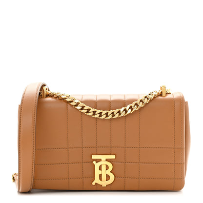 Burberry Lambskin Quilted Small Lola Bag Maple Brown 1 of 11