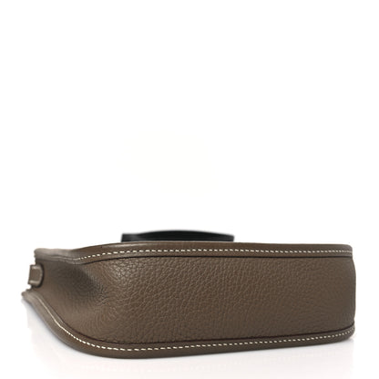 Hermes Taurillon Clemence Amazone Evelyne TPM Etoupe Bleu Indigo 4 of 10
