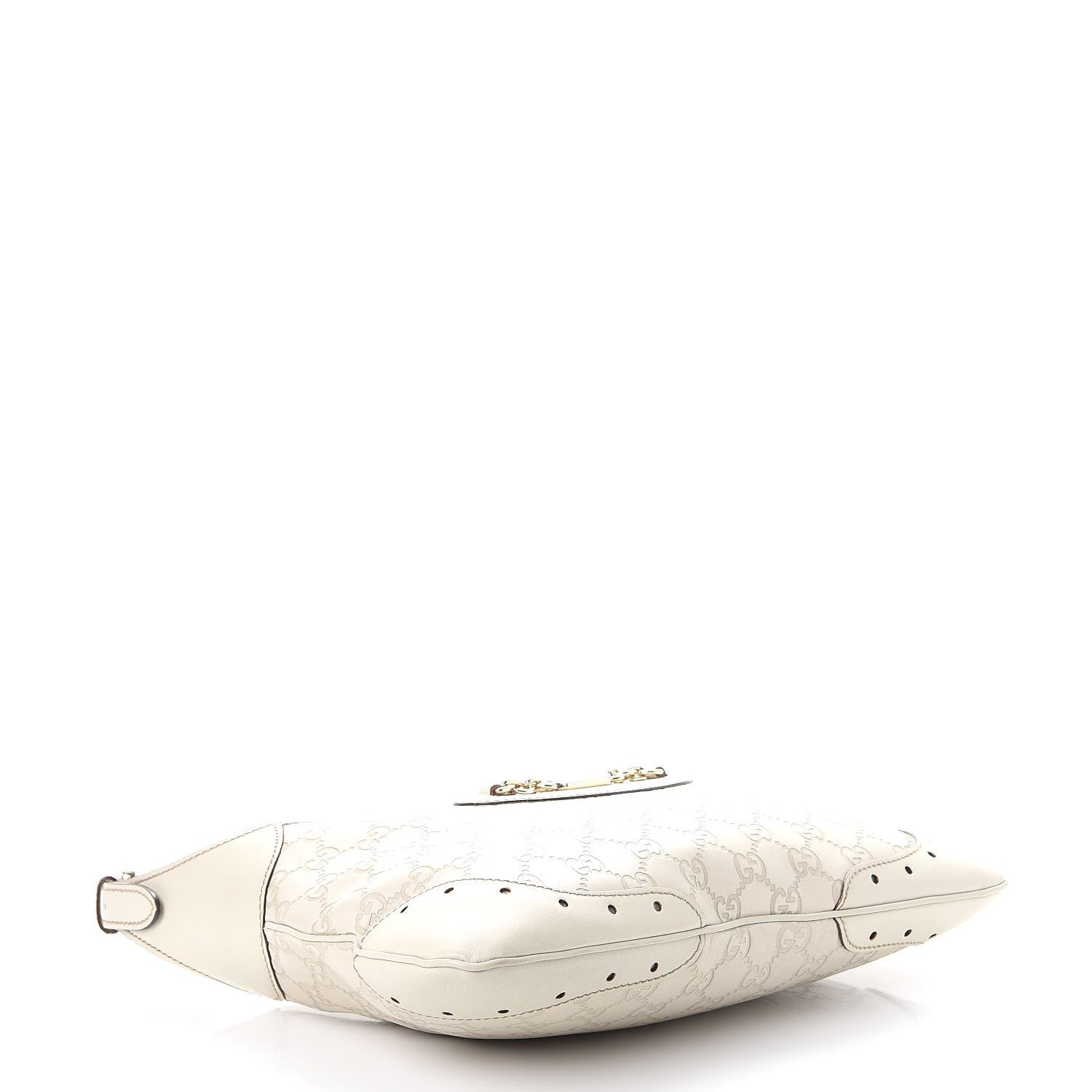 Gucci Guccissima Punch Hobo Bag White 4 of 14