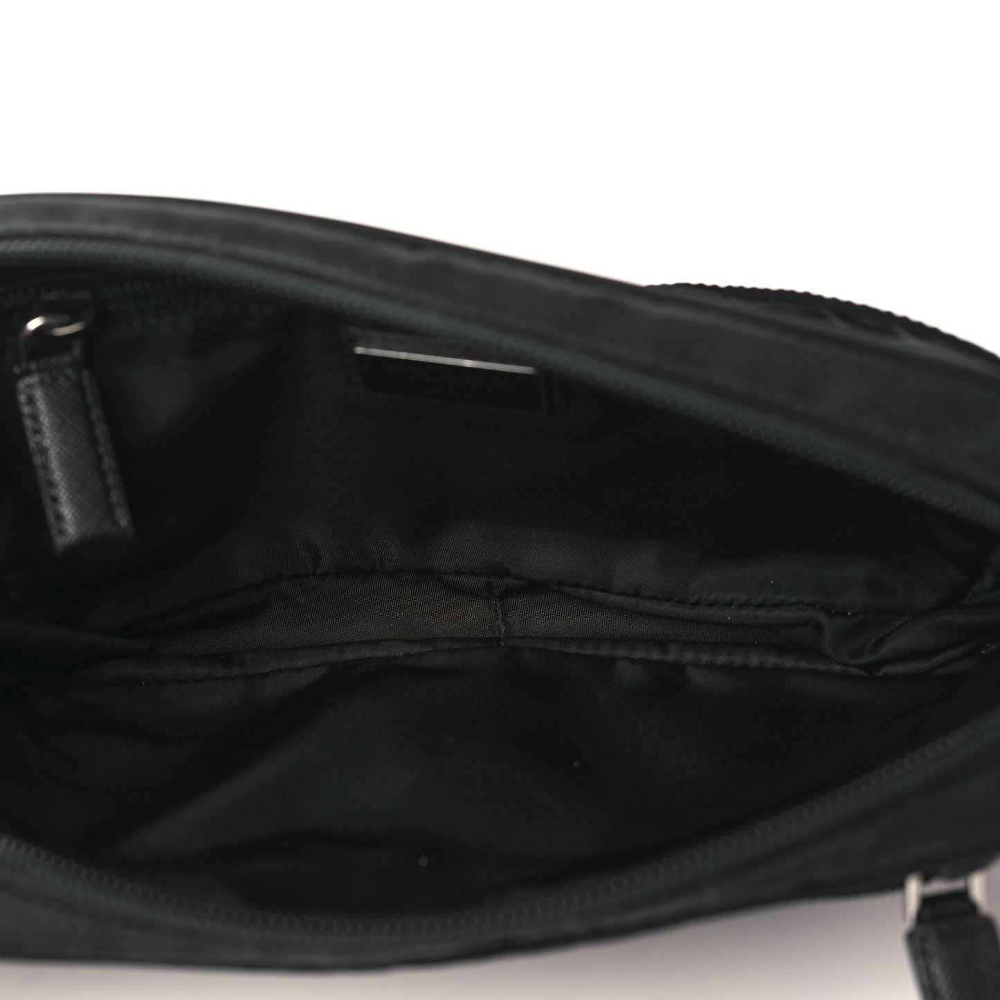 Tessuto Nylon Saffiano Belt Bag Black