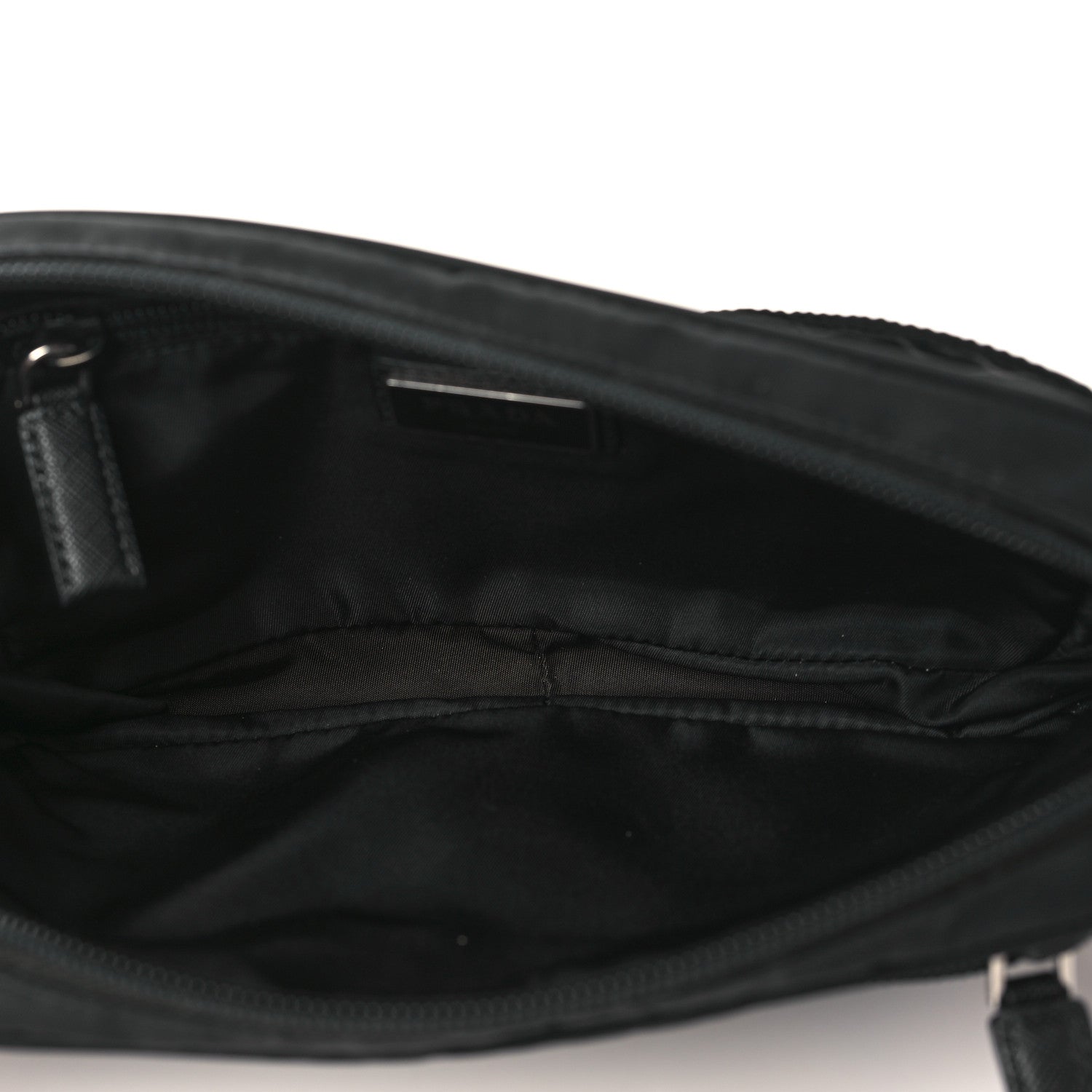 Prada Tessuto Nylon Saffiano Belt Bag Black 5 of 9