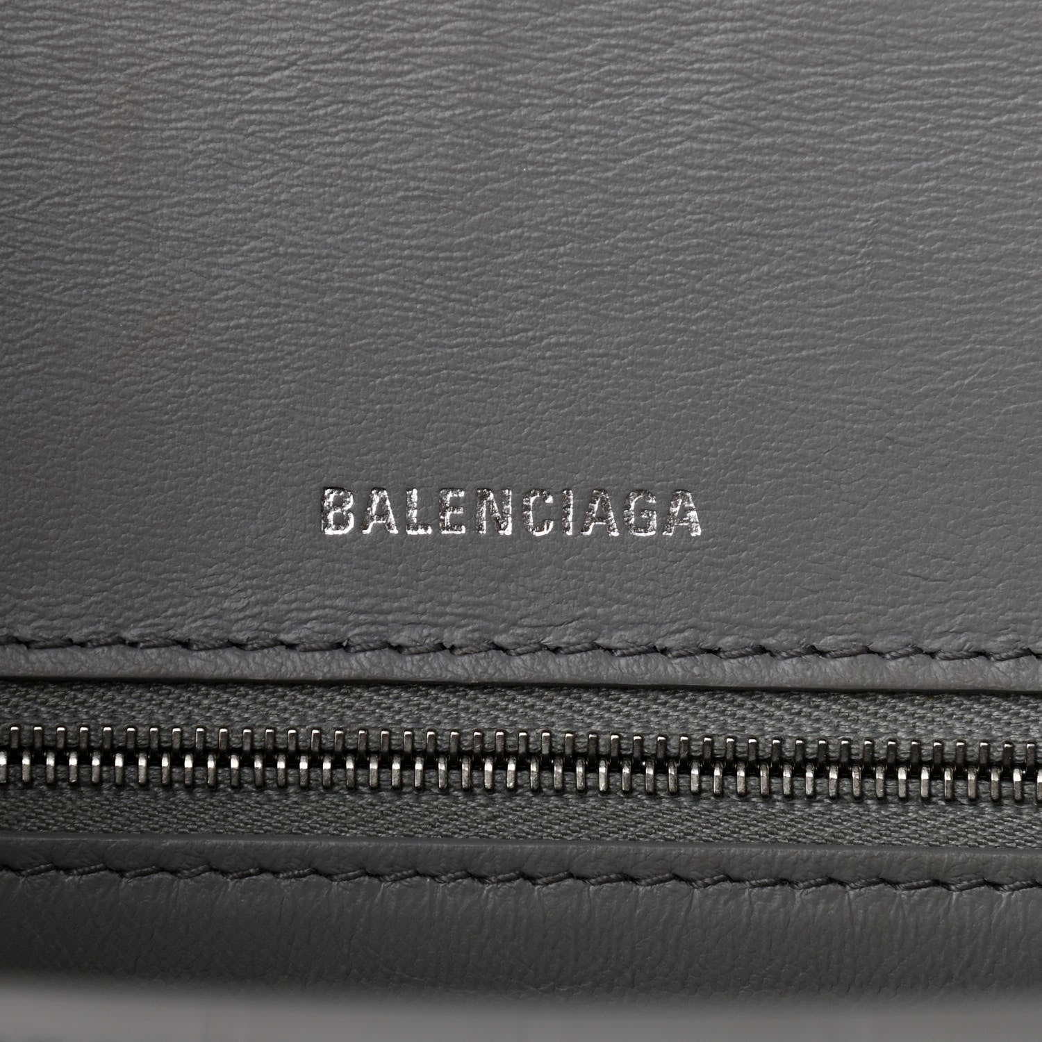 Balenciaga Shiny Calfskin Crocodile Embossed Medium Hourglass Top Handle Bag Balenciaga Grey 6 of 17