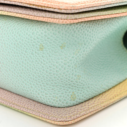 Chanel Caviar Quilted Small Cuba Rainbow Boy Flap Multicolor 11 of 12