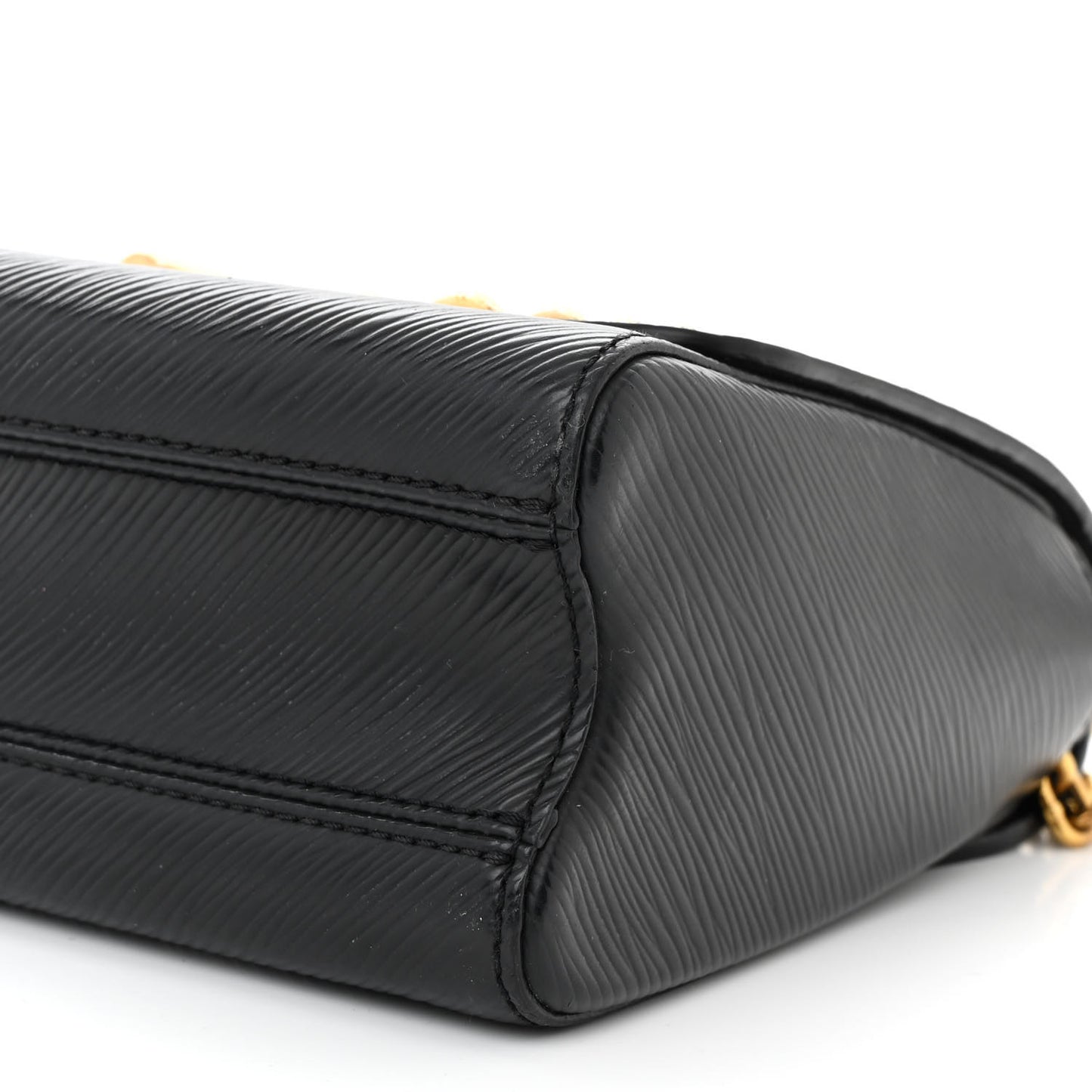 Epi Studded Sol Twist Shoulder Bag MM Black