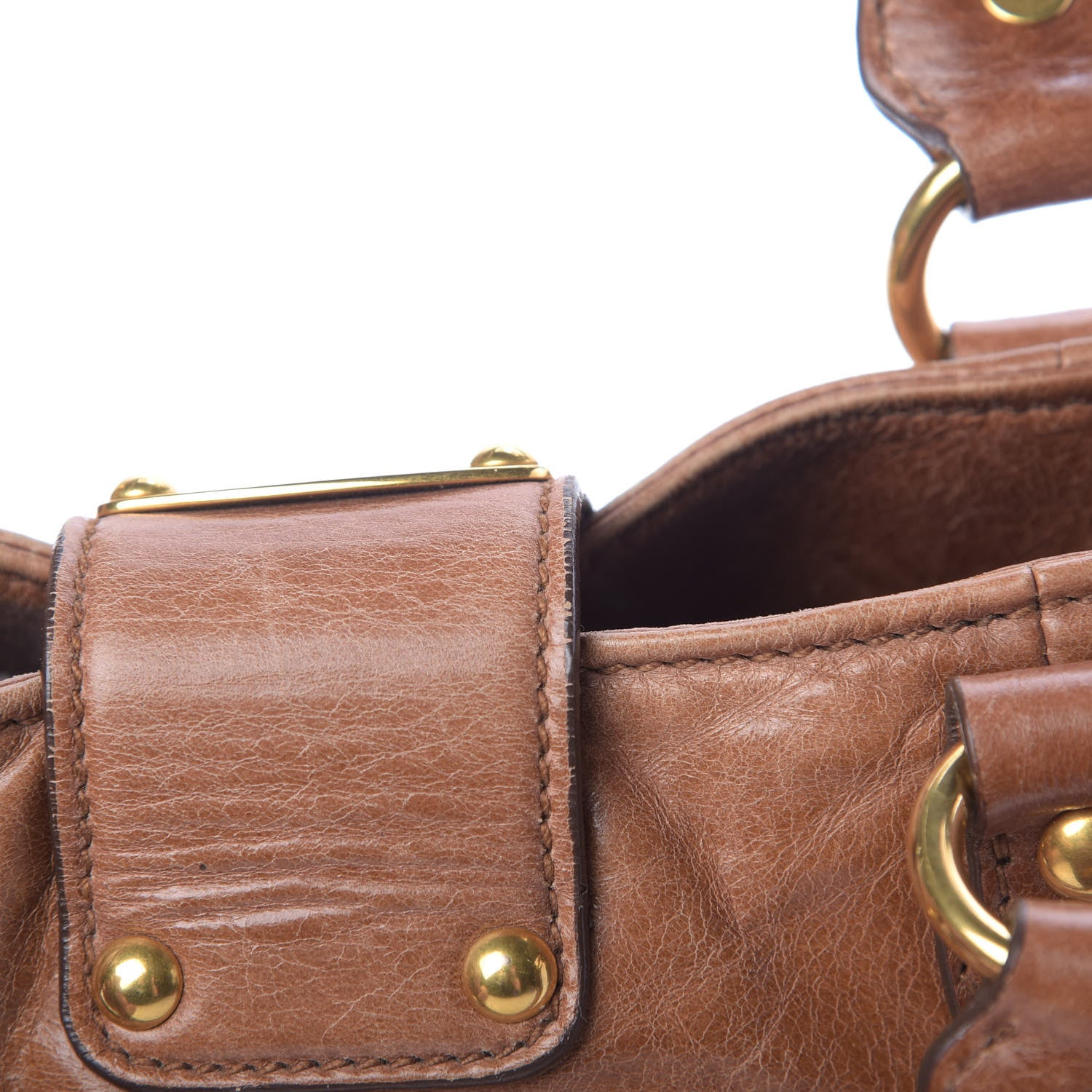Miu Miu Vitello Lux Mini Bow Bag Brown 14 of 14