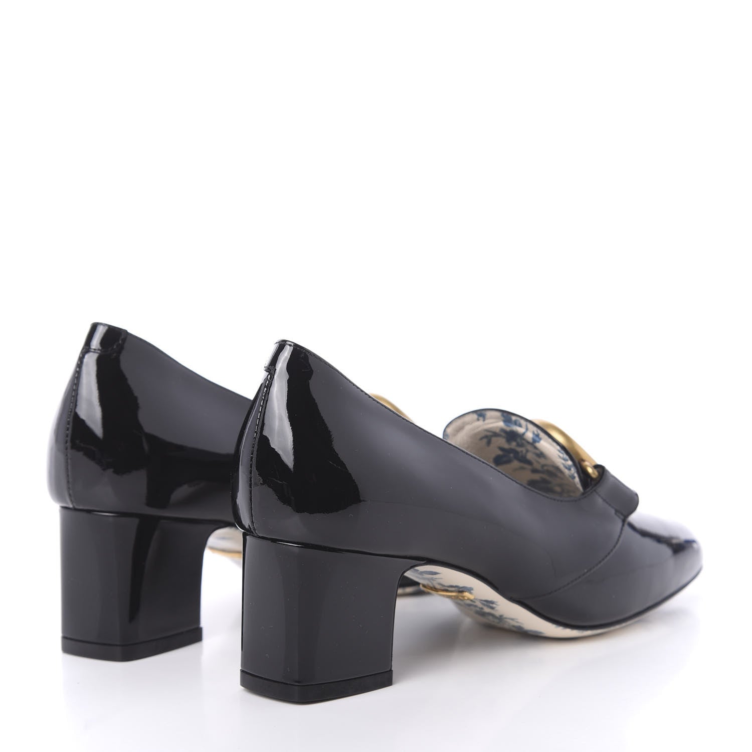Gucci Vernice GG Victoire 55mm Loafer Pumps 35.5 Black 4 of 9