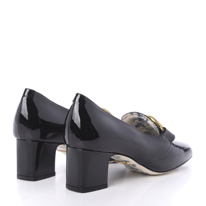 Gucci Vernice GG Victoire 55mm Loafer Pumps 35.5 Black 4 of 9
