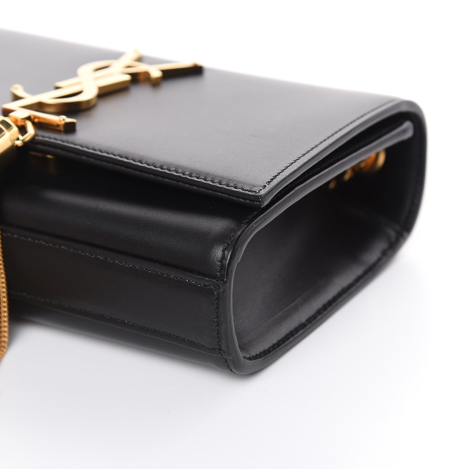 Saint Laurent Calfskin Small Classic Monogram Kate Tassel Satchel Black 9 of 11