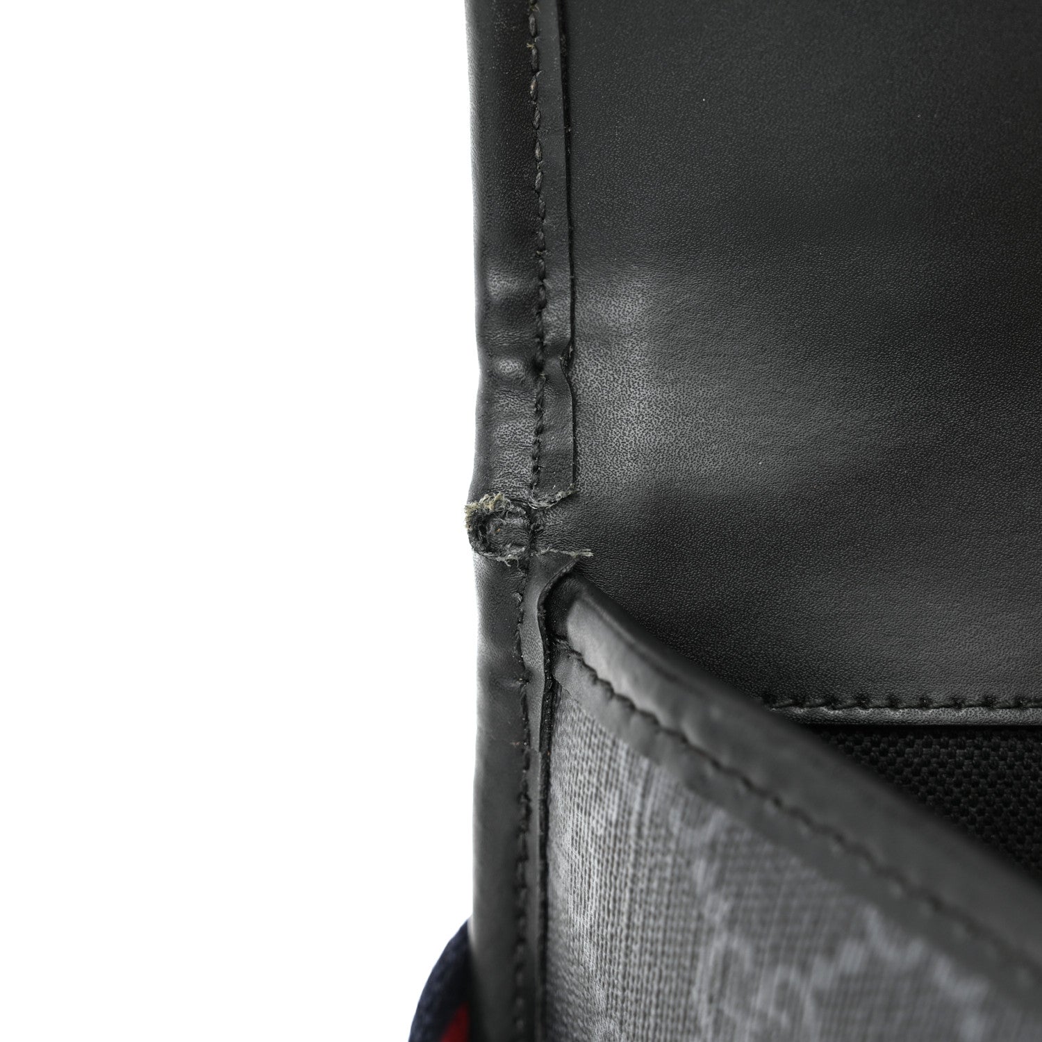 Gucci GG Supreme Monogram Web Slim Belt Bag Black Grey 11 of 11