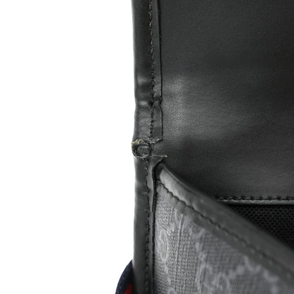 Gucci GG Supreme Monogram Web Slim Belt Bag Black Grey 11 of 11