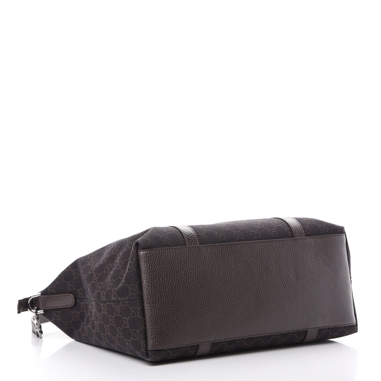 Monogram Large GG Charm Dome Satchel Dark Brown