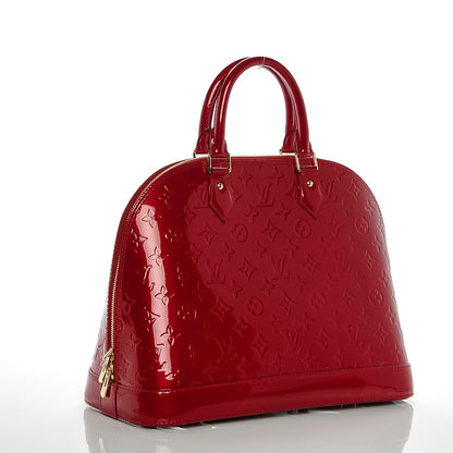 Louis Vuitton Vernis Alma MM Pomme D'Amour 3 of 7