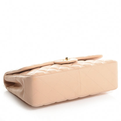 Chanel Lambskin Quilted Jumbo Single Flap Beige 4 of 9