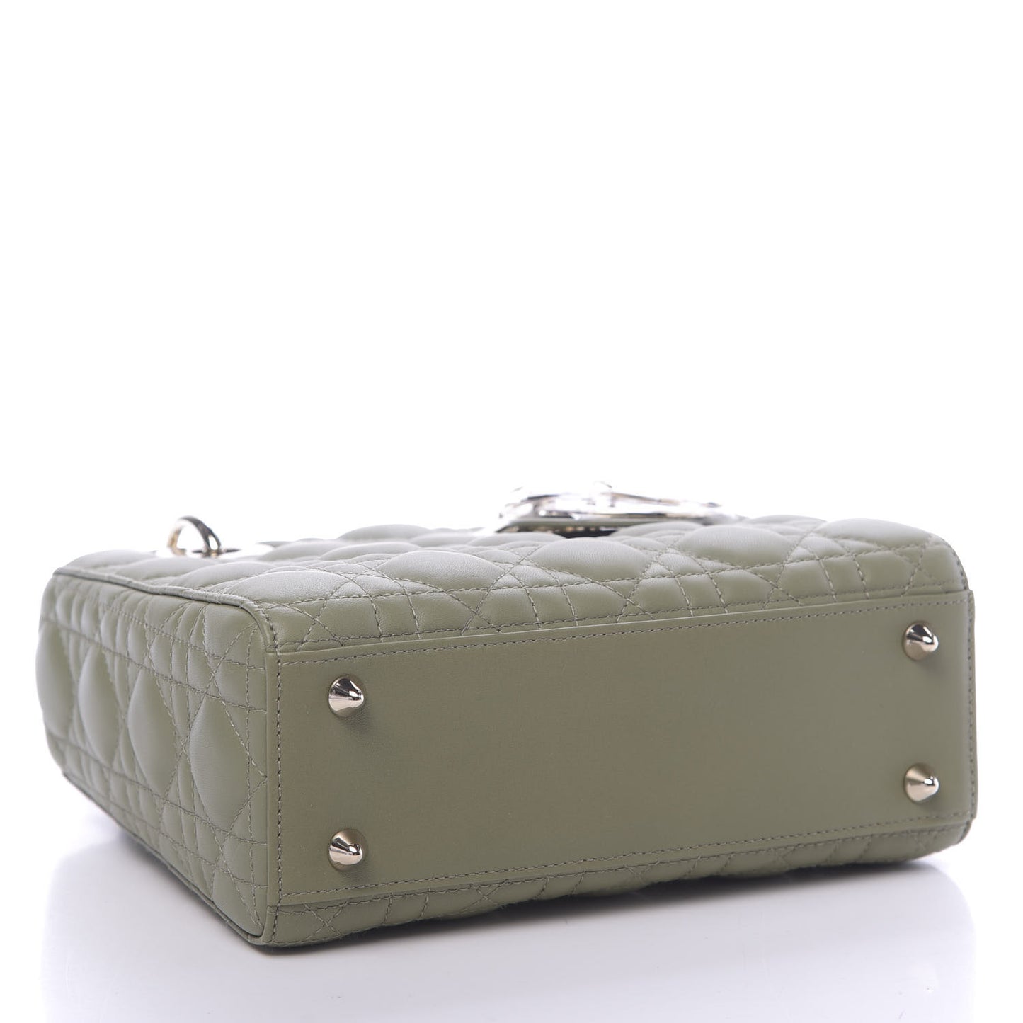 Lambskin Cannage Small My ABCDior Lady Dior Army Green