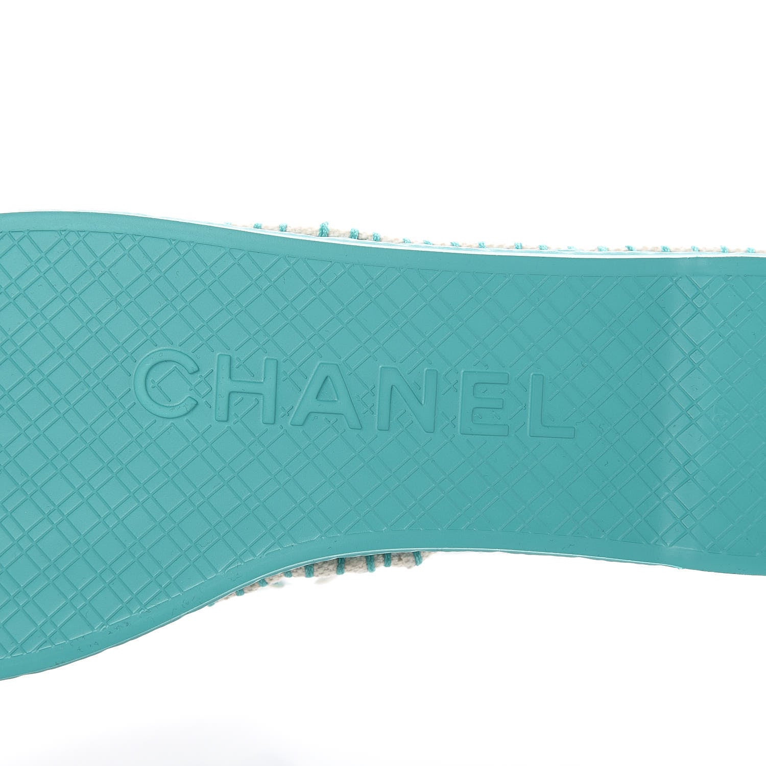 Chanel PVC Tweed CC Espadrilles 37 Green Multicolor 7 of 9