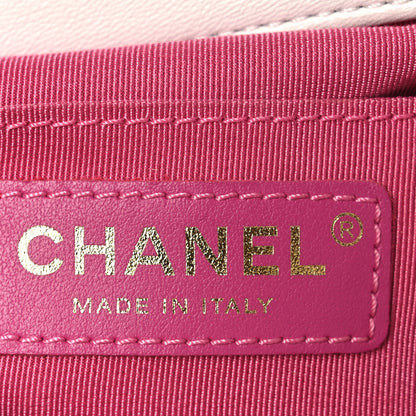 Chanel Lambskin Quilted Small Circular Handle Bag White 6 of 14