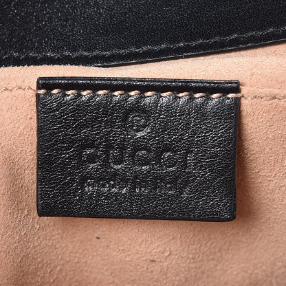Gucci Calfskin Matelasse Mini GG Marmont Shoulder Bag Black 6 of 7