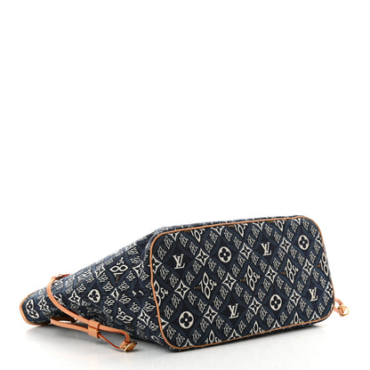 Louis Vuitton Jacquard Since 1854 Neverfull MM Blue 5 of 10