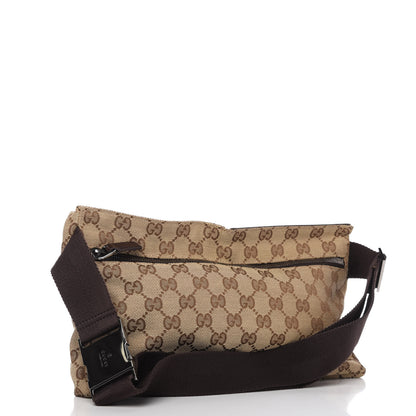 Gucci GG Monogram Double Pocket Belt Bag Dark Brown 3 of 10