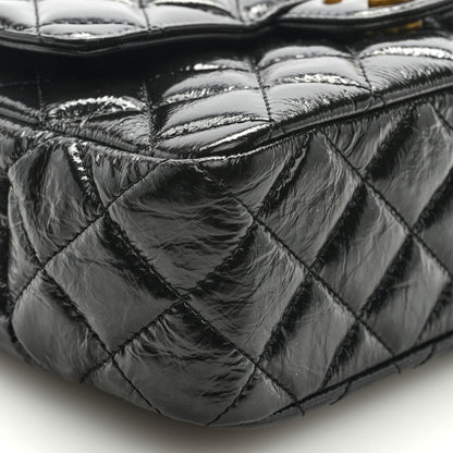 Chanel Shiny Crumpled Calfskin Quilted Wavy CC Hobo Black 7 of 8