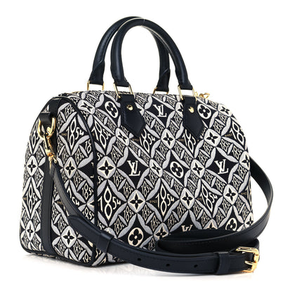 Louis Vuitton Jacquard Since 1854 Speedy Bandouliere 25 Black 3 of 11