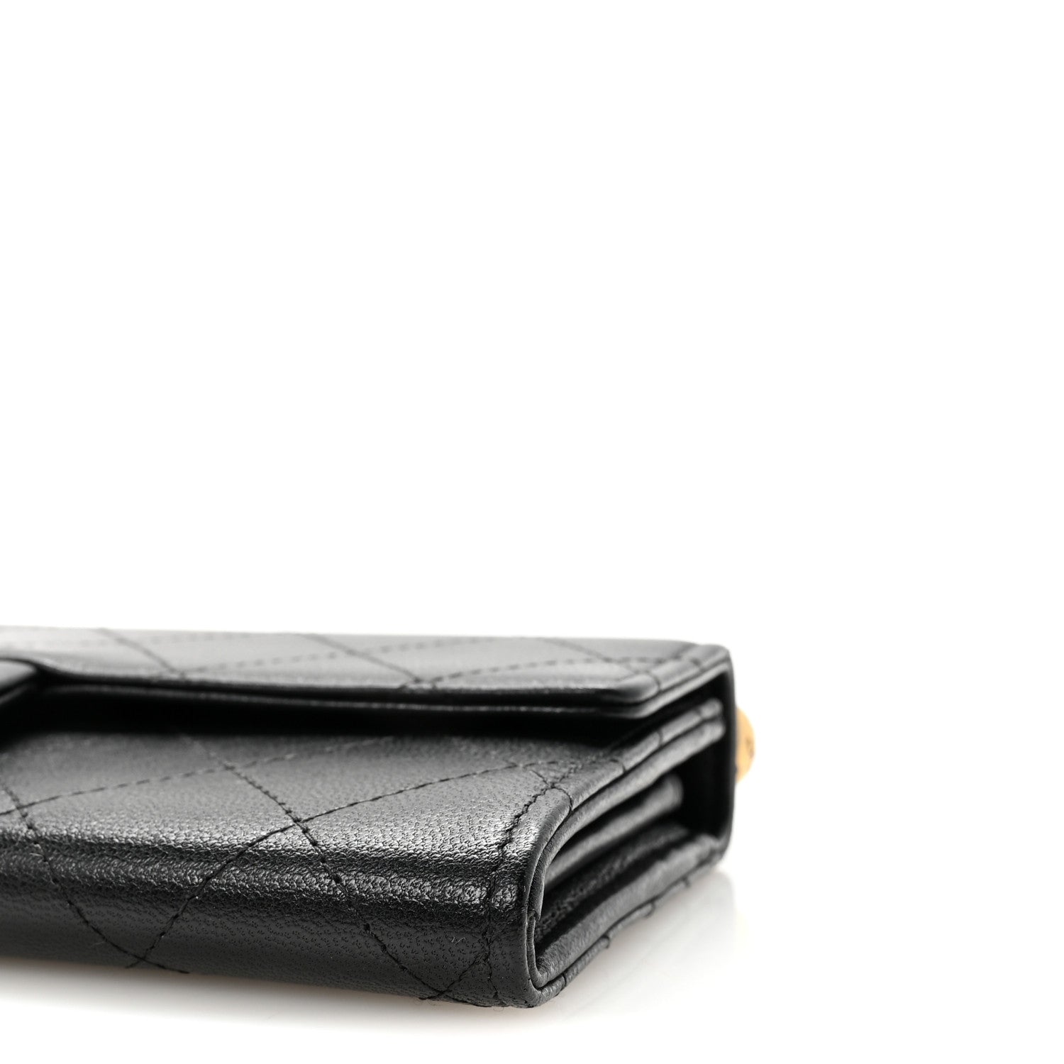 Chanel Goatskin Quilted Chic Pearls Clutch With Chain Black 11 of 12