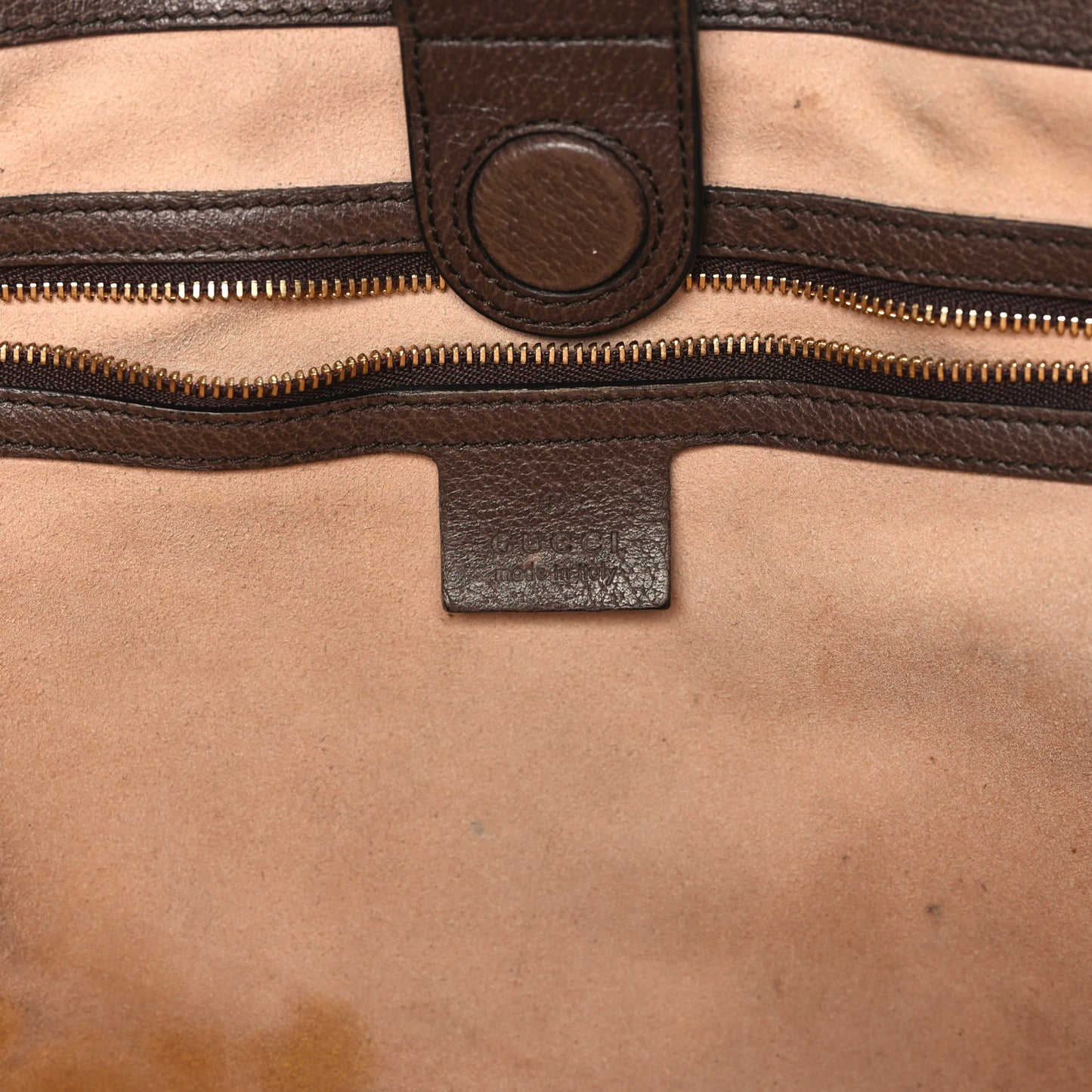 GG Supreme Monogram Medium Ophidia Shopping Tote Brown