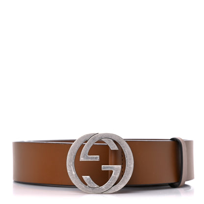 Gucci Selleria Calfskin Mens Interlocking G 37mm Belt 120 48 Cuir 1 of 11