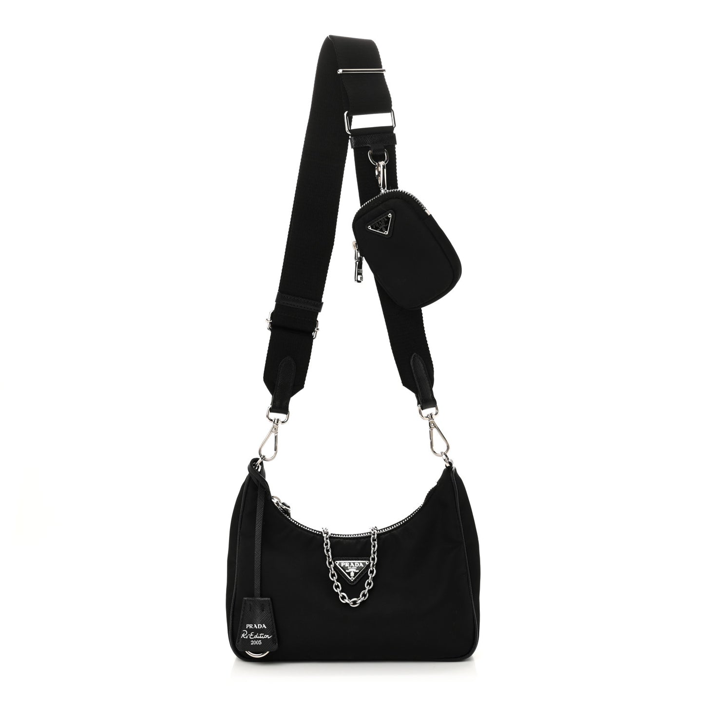 Nylon Re-Edition 2005 Shoulder Bag Black