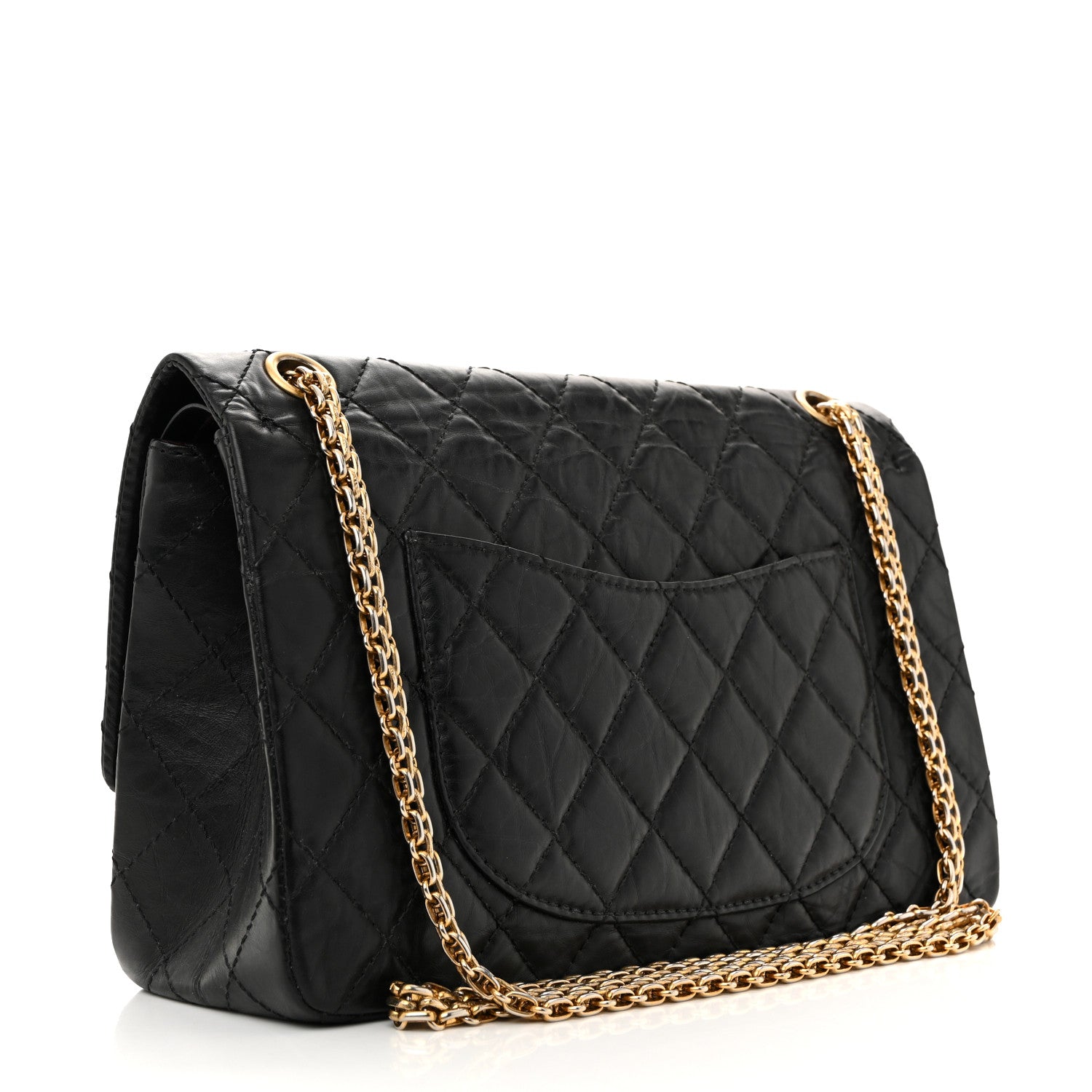 Chanel Aged Calfskin Quilted 2.55 Reissue 226 Flap Black 3 of 14
