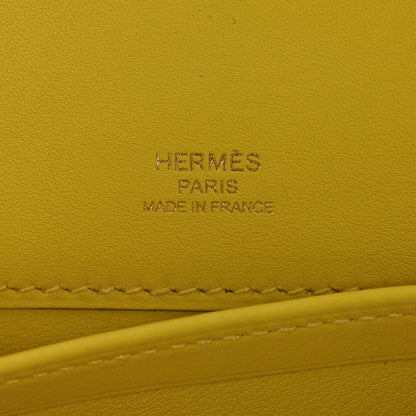 Hermes Swift Kelly Cut Clutch Pochette Lime 5 of 9