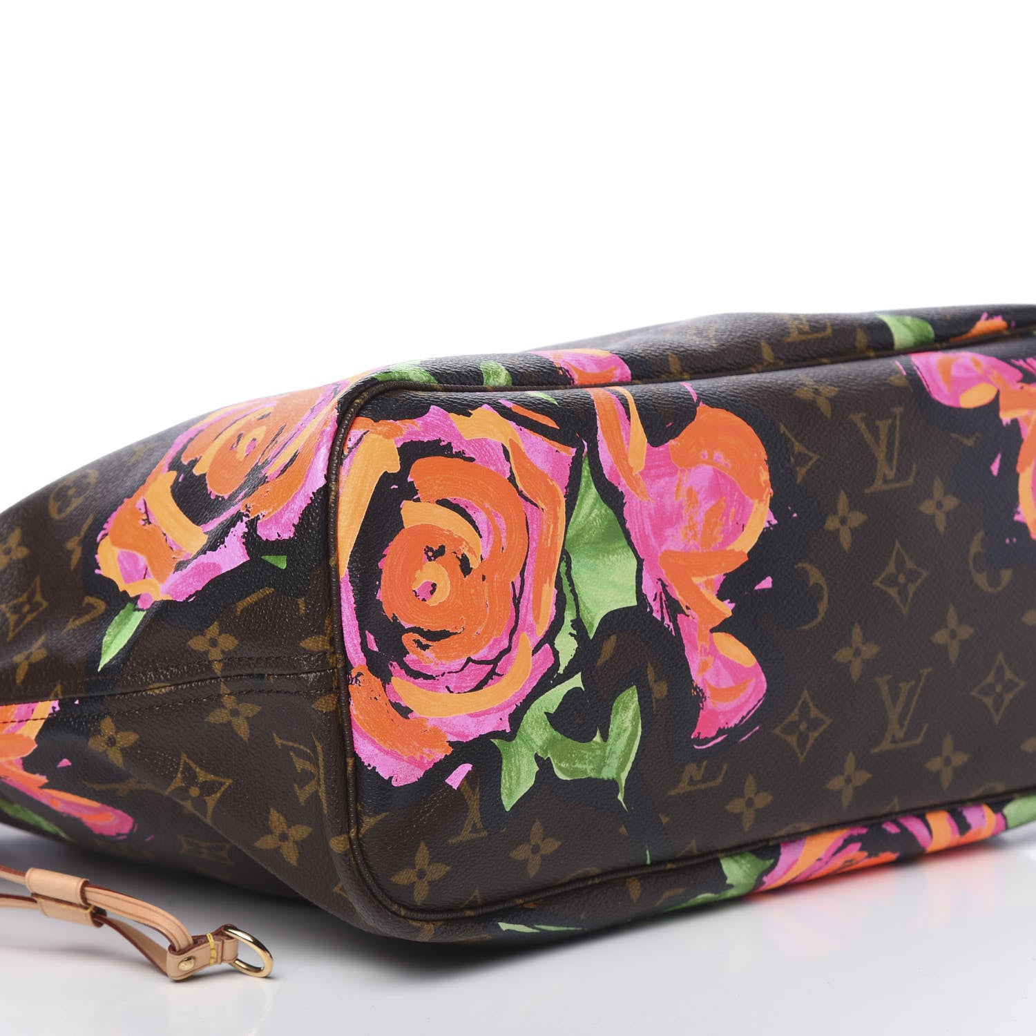 Louis Vuitton Monogram Roses Neverfull MM 9 of 10