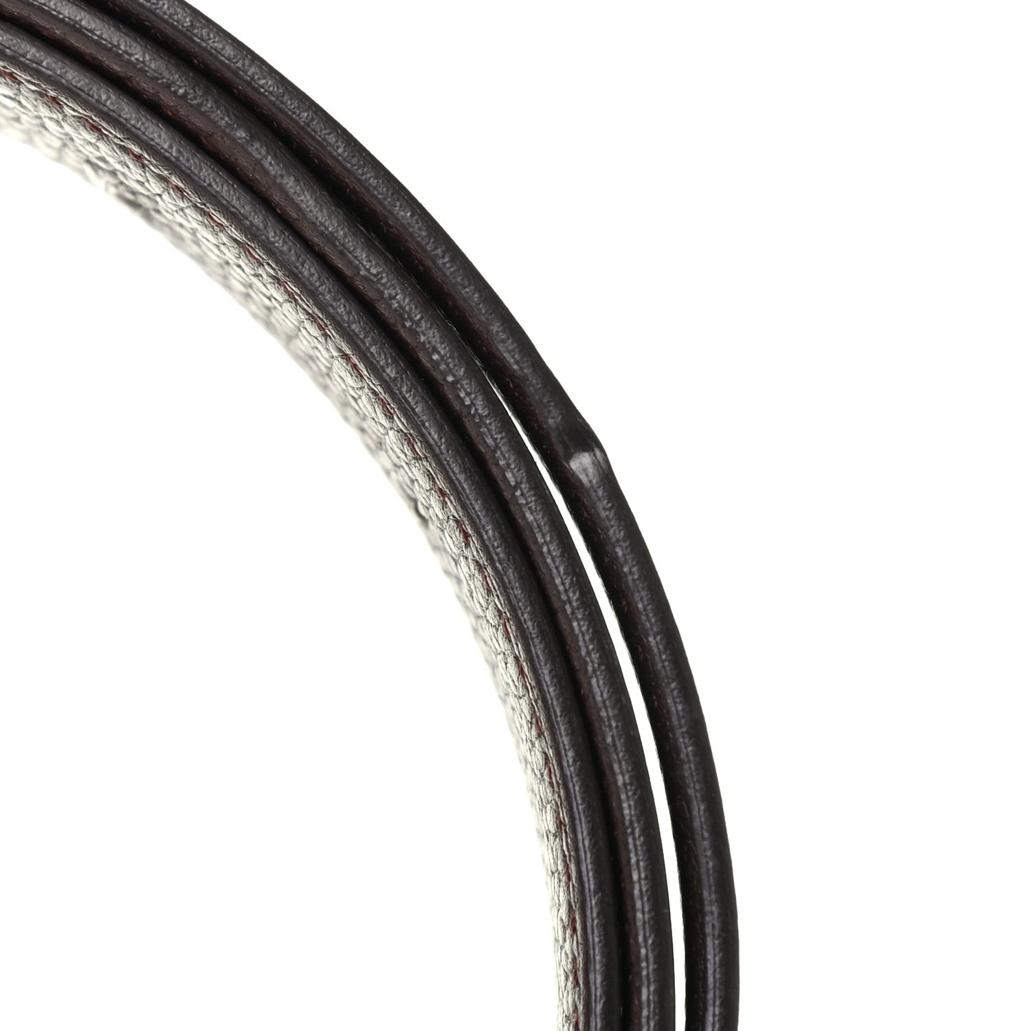 Hermes Box Togo 32mm Belt Strap 85 Black Chocolate 7 of 7