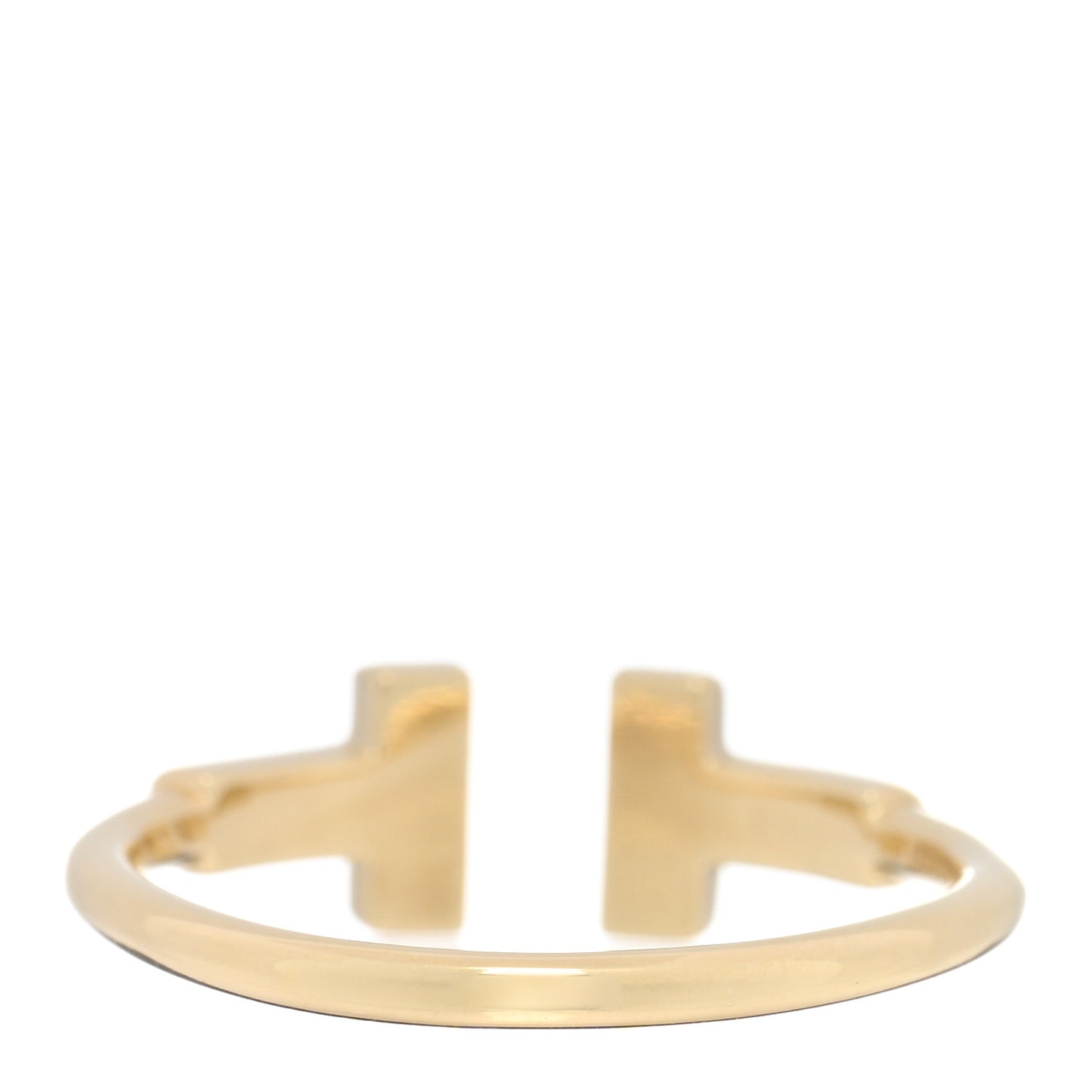 18K Yellow Gold Diamond T Wire Ring 50 5.25