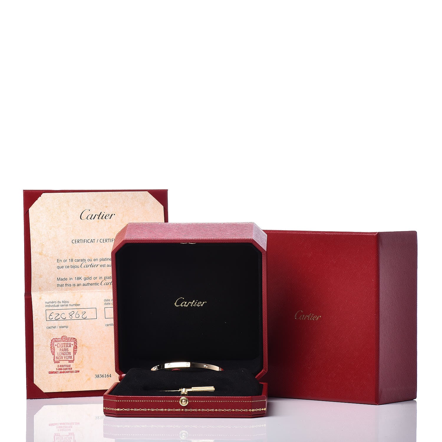 Cartier 18K Yellow Gold 10 Diamond Small LOVE Bracelet 16 5 of 5