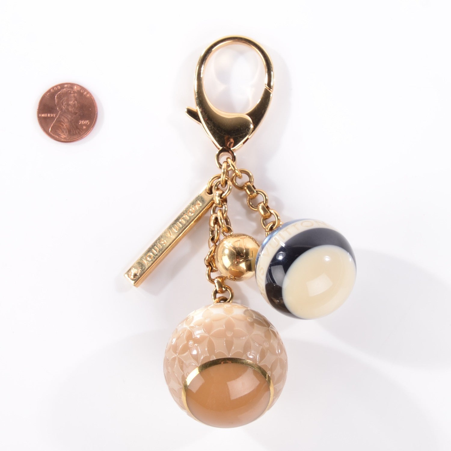 Louis Vuitton Mini Lin Croisette Bag Charm Blue 2 of 3
