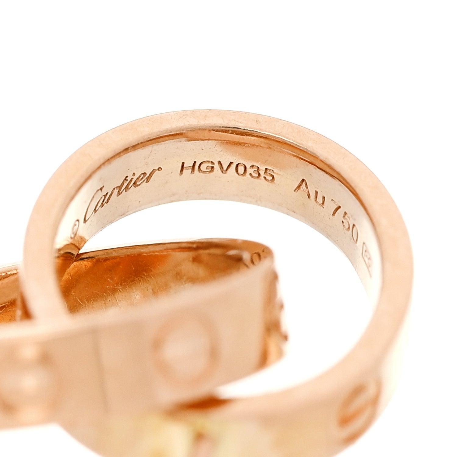 Cartier 18K Pink Gold Interlocking LOVE Bracelet 1674462