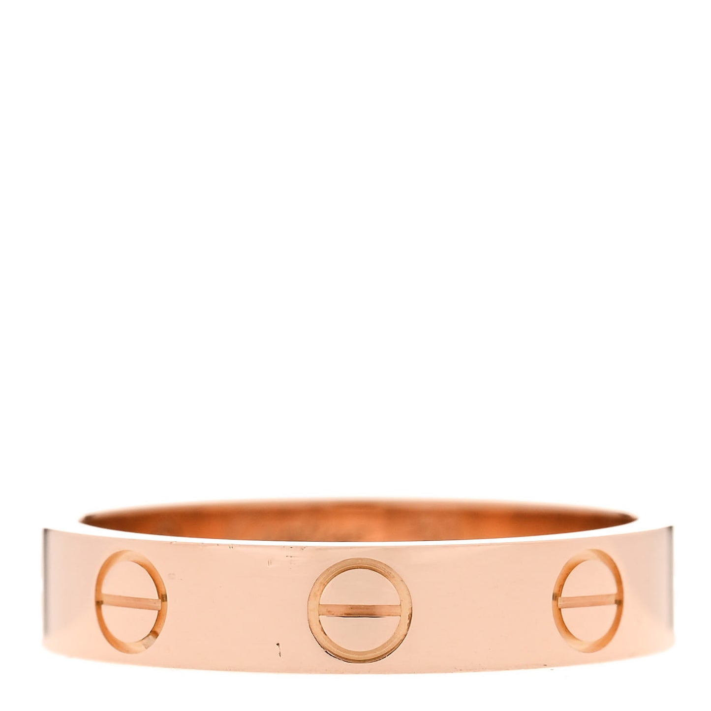 18K Pink Gold 3.5mm LOVE Wedding Band Ring 50 5.25
