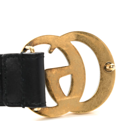Gucci Calfskin Double G 20mm Belt 85 34 Black 3 of 6