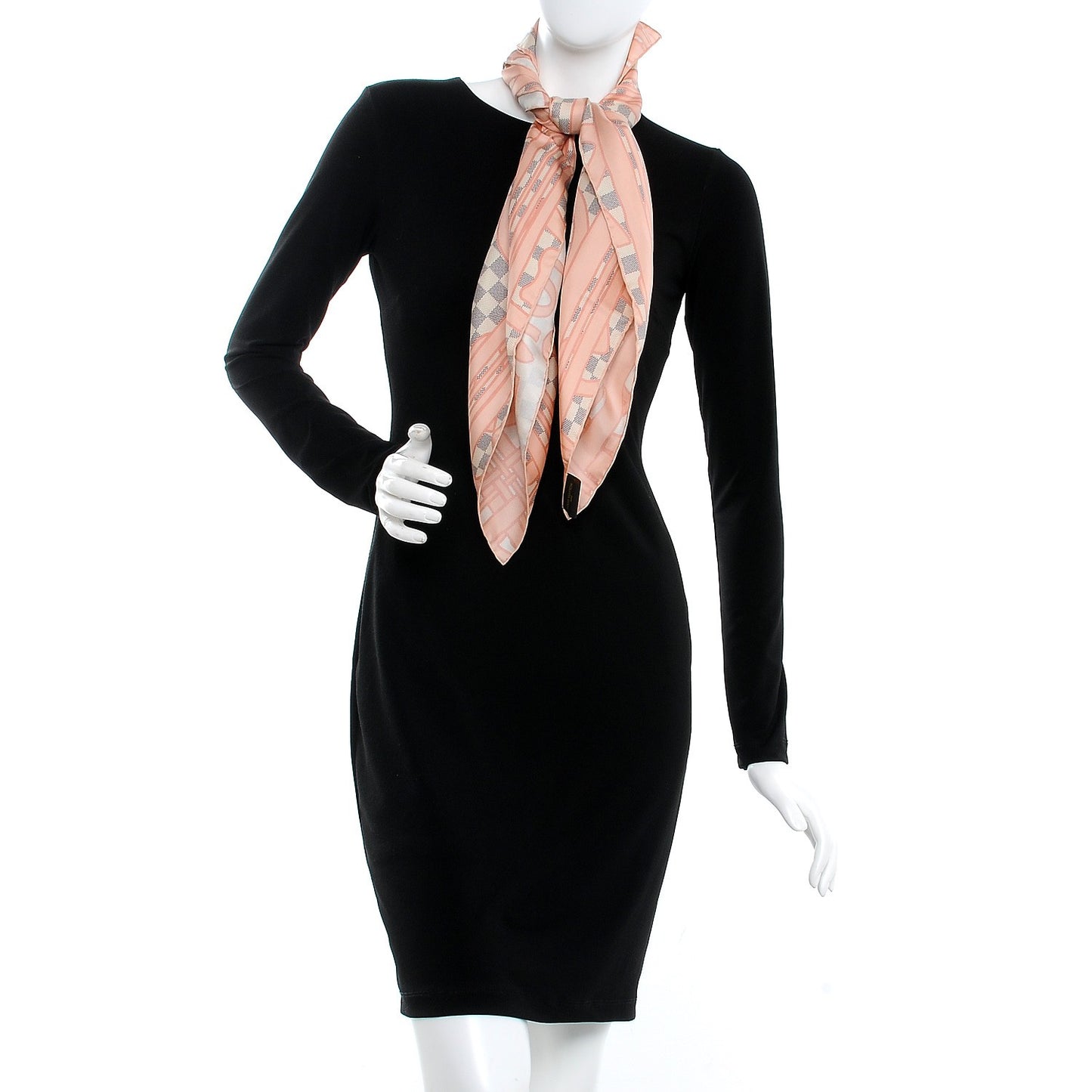 Silk Damier Azur Tahitienne Square Scarf